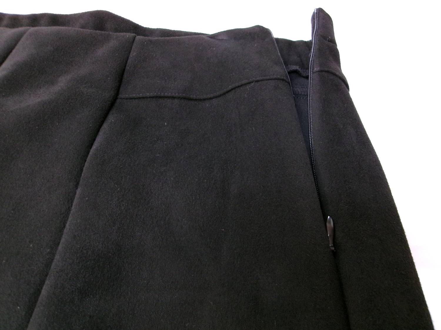 Charlie Paige Women's Suede Pants in black - women's pants - alternate view