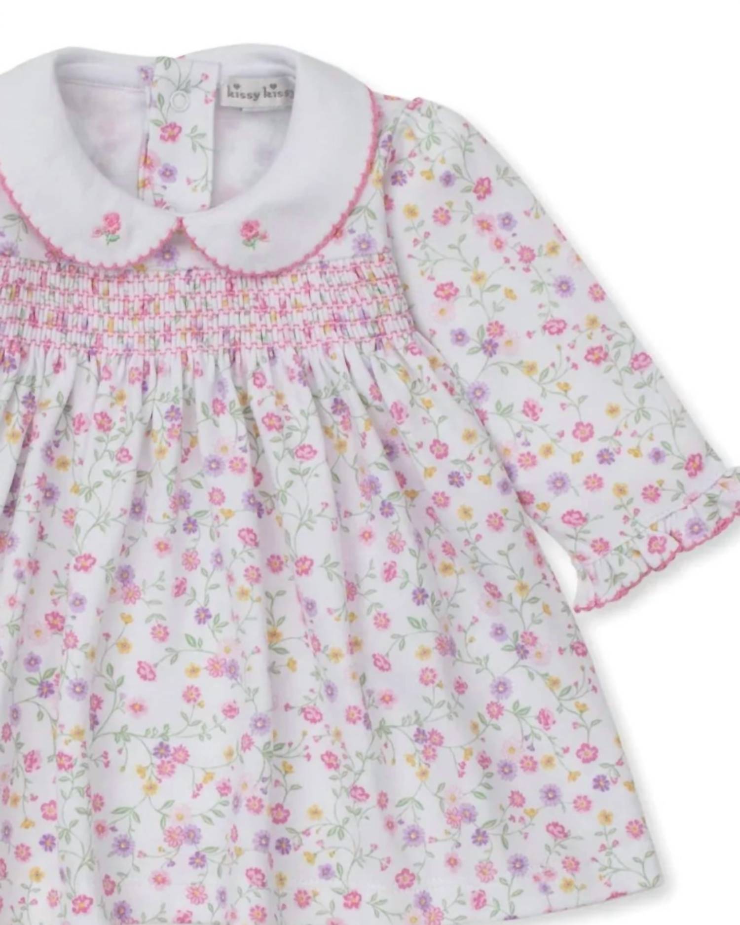 Kissy Kissy - Girls' Autumn Blossoms Smocked Dress Set
