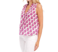 Karen Kane - Sleeveless Ruffle Trim Top