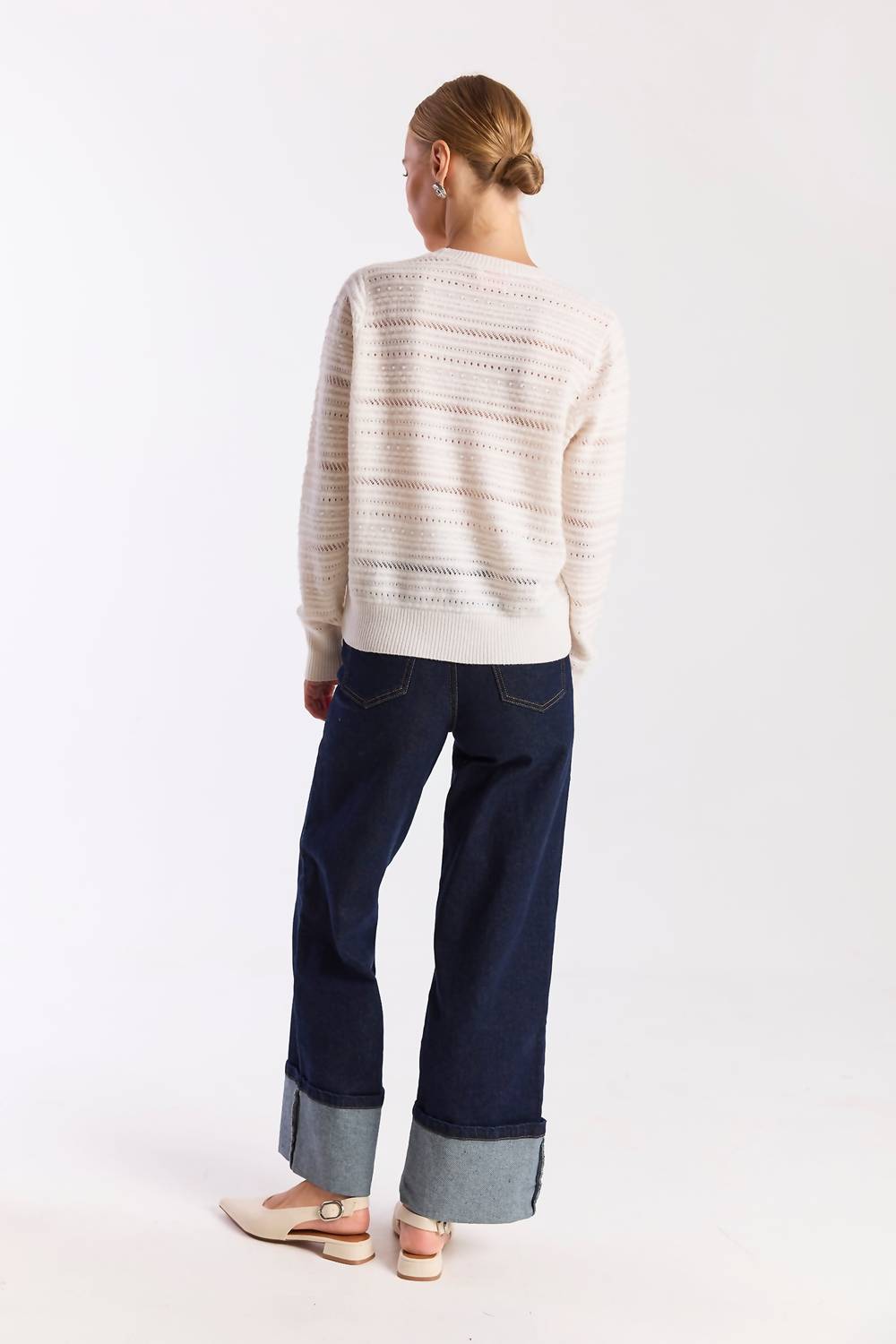 Brodie Cashmere - Textured Taylor Crew Top