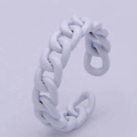 Aim Eternal - Women's Enamel Curb Chain Ring