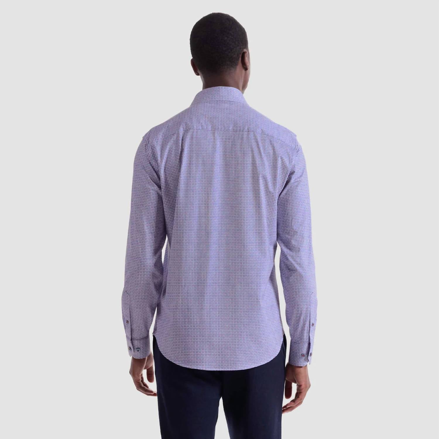 Bugatchi Uomo - James Geometric Oooh Cotton Shirt