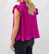 Tcec - Ruffled Sleeve Top