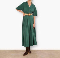 Apricot - Belted Midi Skirt