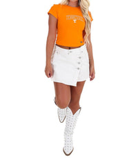 Hype And Vice - Short Sleeve Backless Top