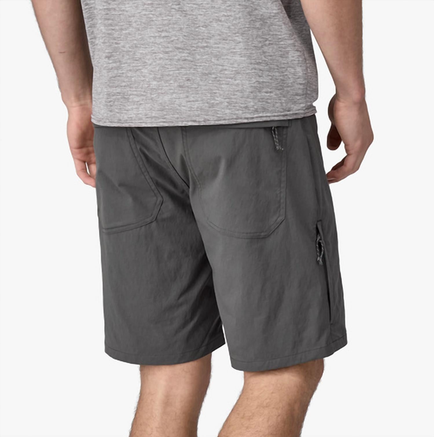 Patagonia Quandary Hiking Shorts - 8" in forge grey - men's shorts - detail view