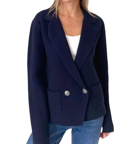 Six/Fifty - Double Breasted Sweater Blazer