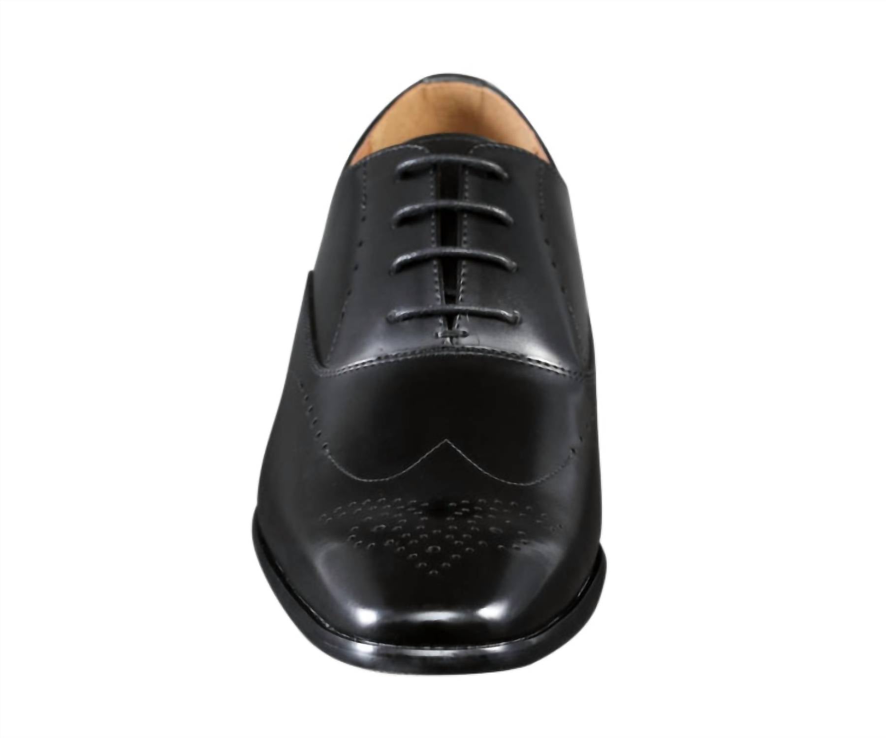 Amali Men's Rory Oxford Shoes in black - men's shoe - detail view