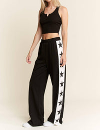 Jade By Jane - Star Striped Sweatpants