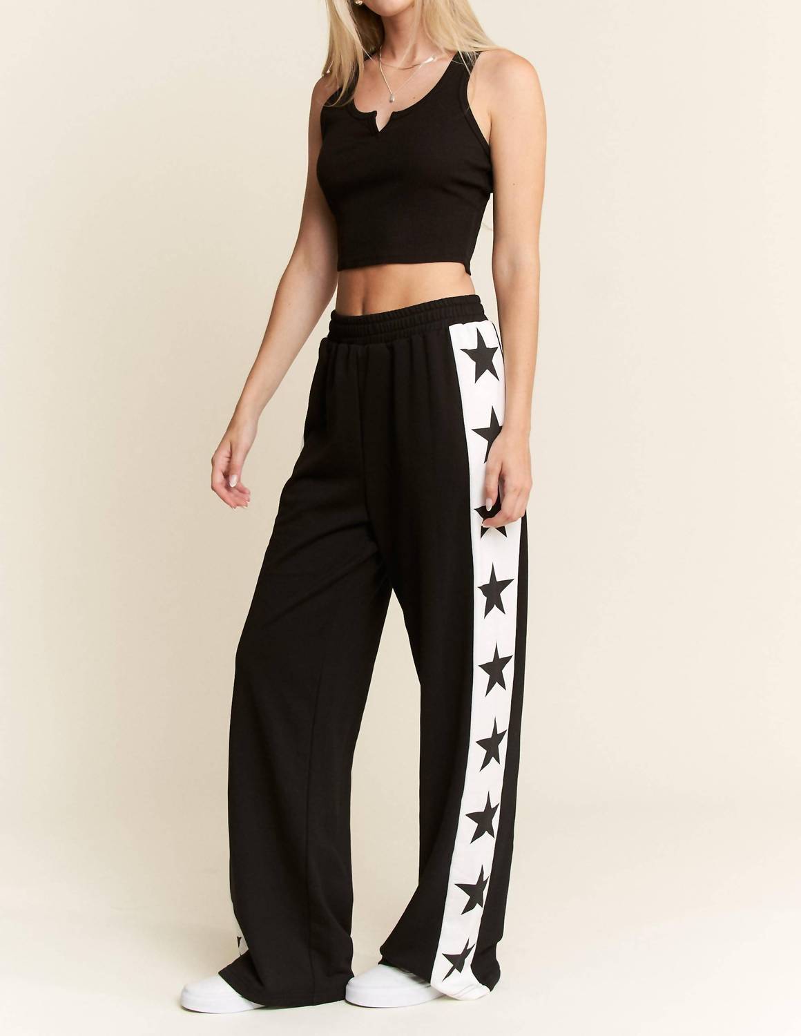 Jade By Jane - Star Striped Sweatpants