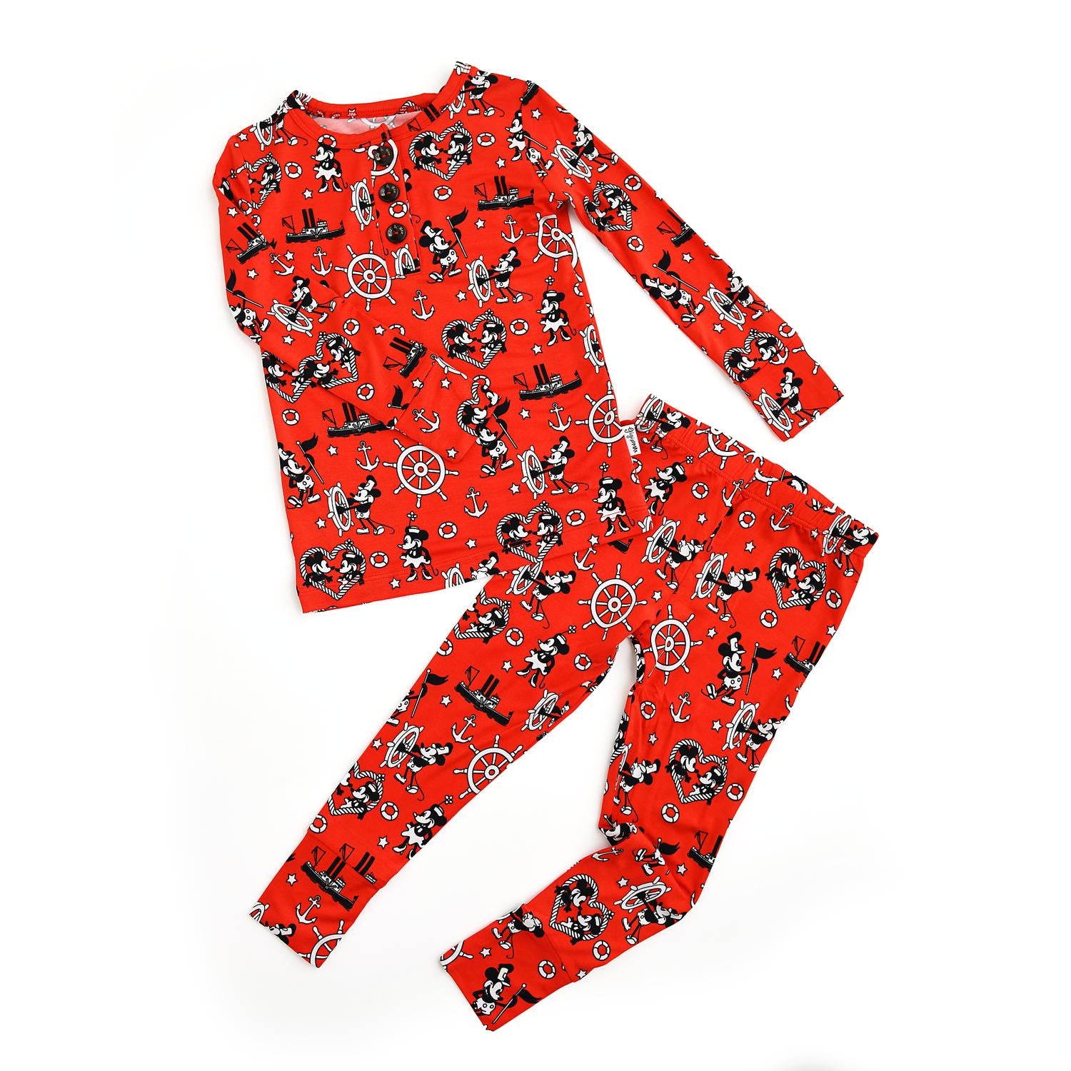 Gigi And Max - Boys Willie Mickey Two Piece Bamboo Loungewear