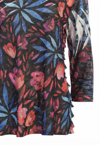 Jess & Jane - Women's Europa Sublimination Ruffle Top
