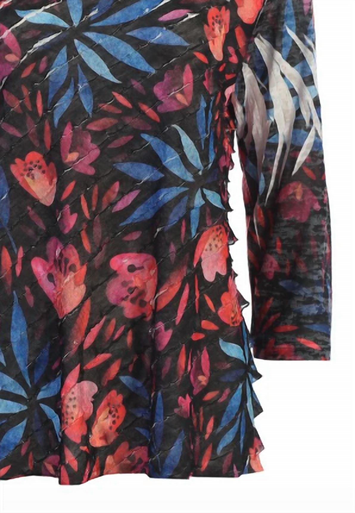 Jess & Jane - Women's Europa Sublimination Ruffle Top