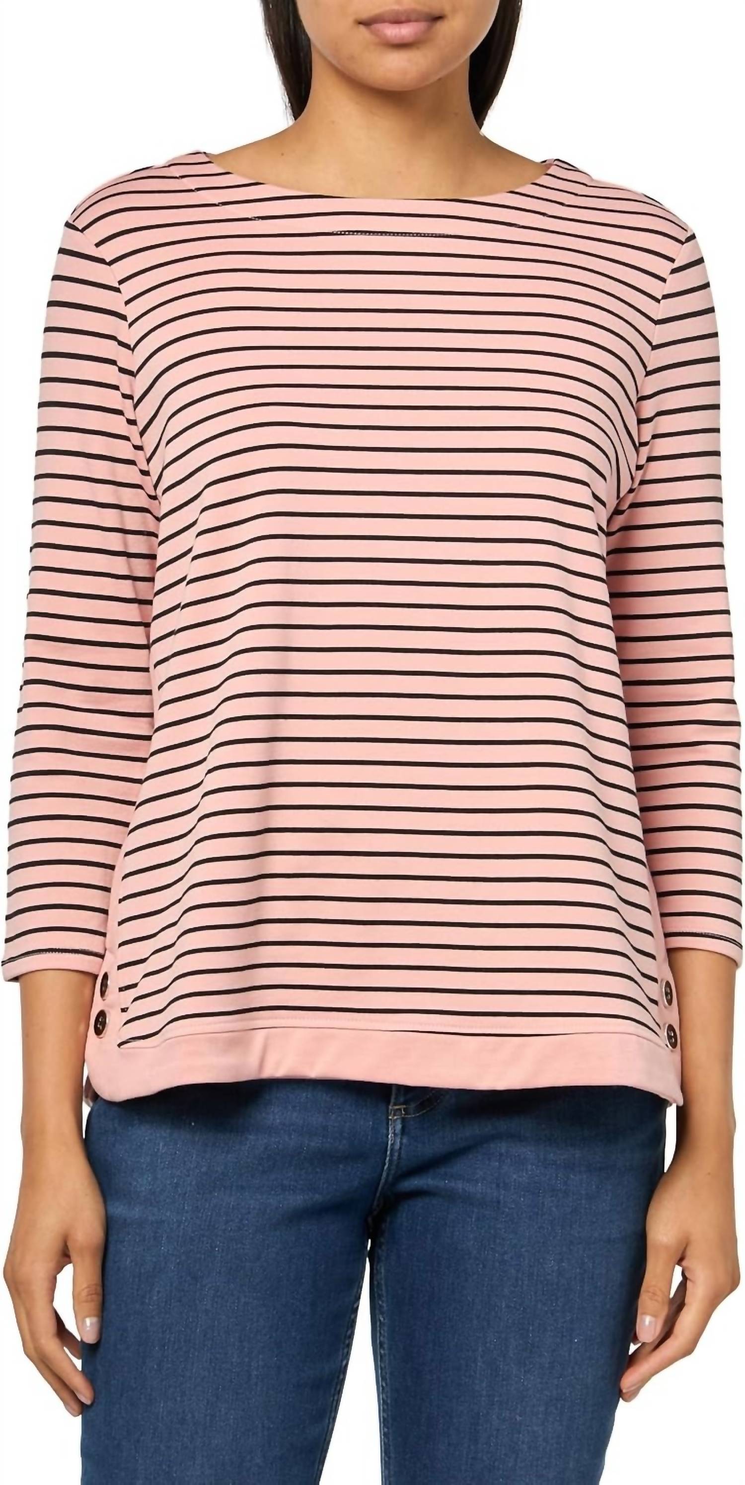 Multiples - Three Quarter Sleeves Striped Blouse
