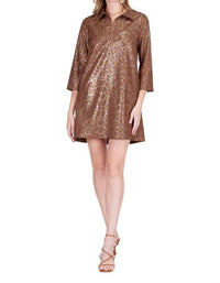Jade - Placket Bell Sleeve Dress