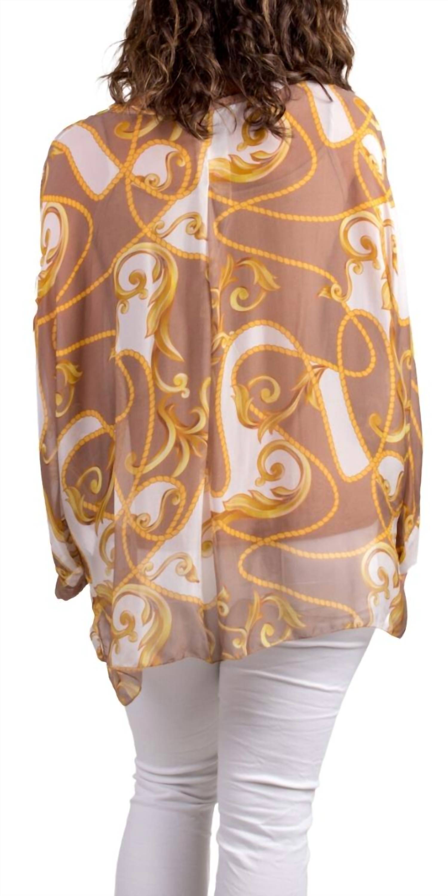 Gigi Moda - Angelo Baroque Silk Blouse