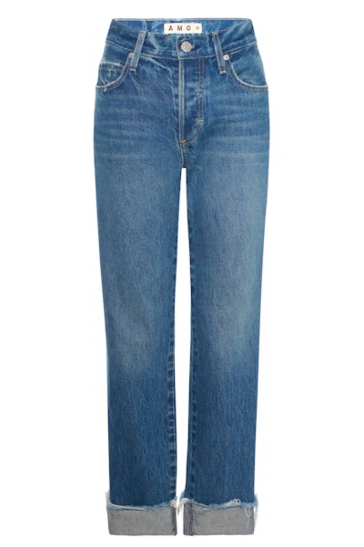 AMO Camryn Straight Leg Jean in magnetic - women's jeans - view 4