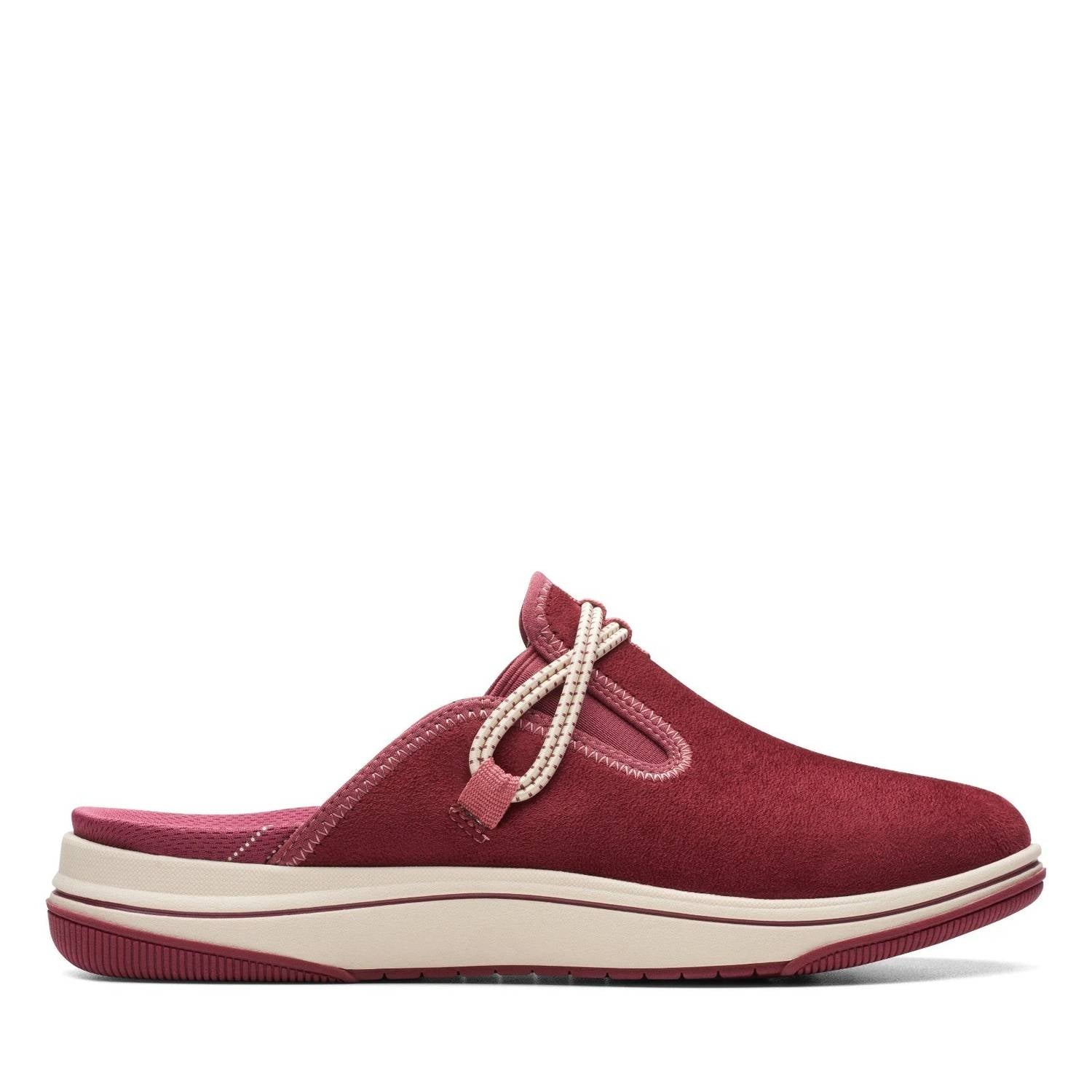 Clarks Women's Breeze Port Slip On Clogs in red - women's shoe