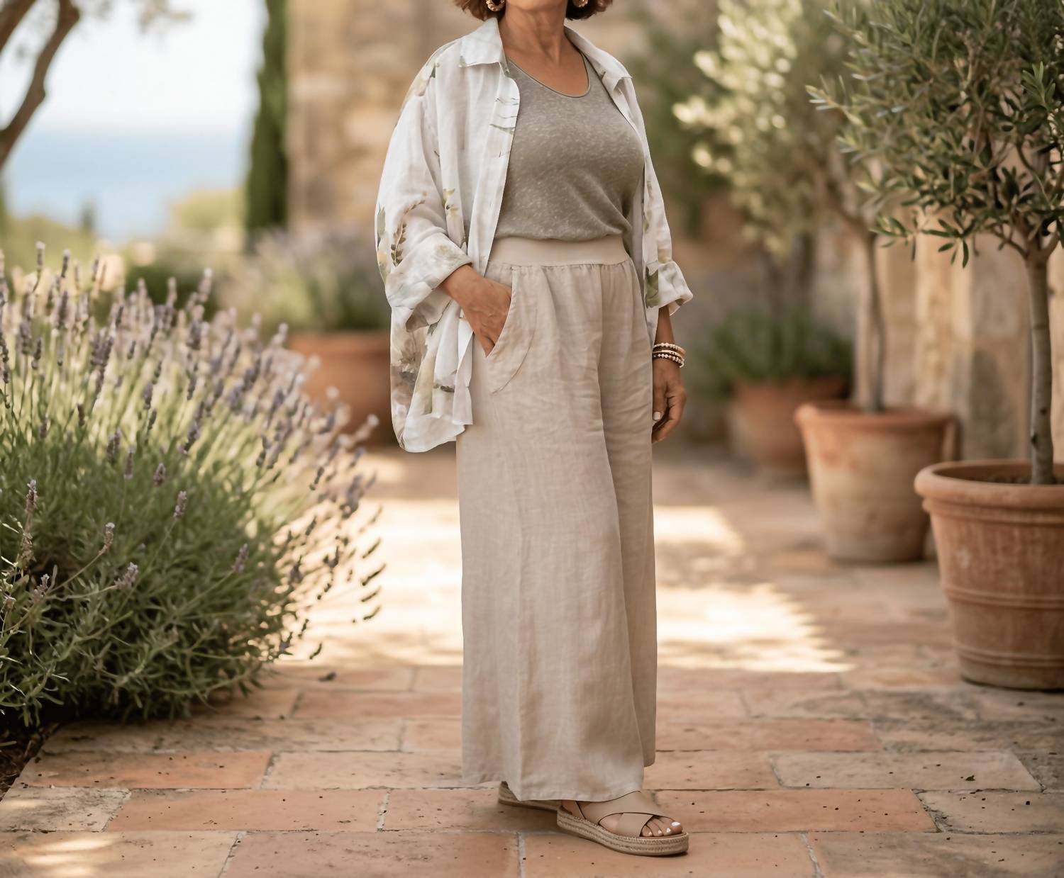 Puro Lino - Amalfi Wide Leg Linen Pants