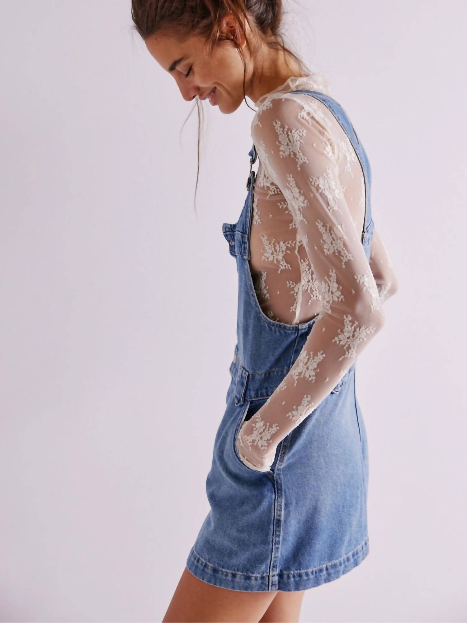 Free People - Edie Denim Skirtall