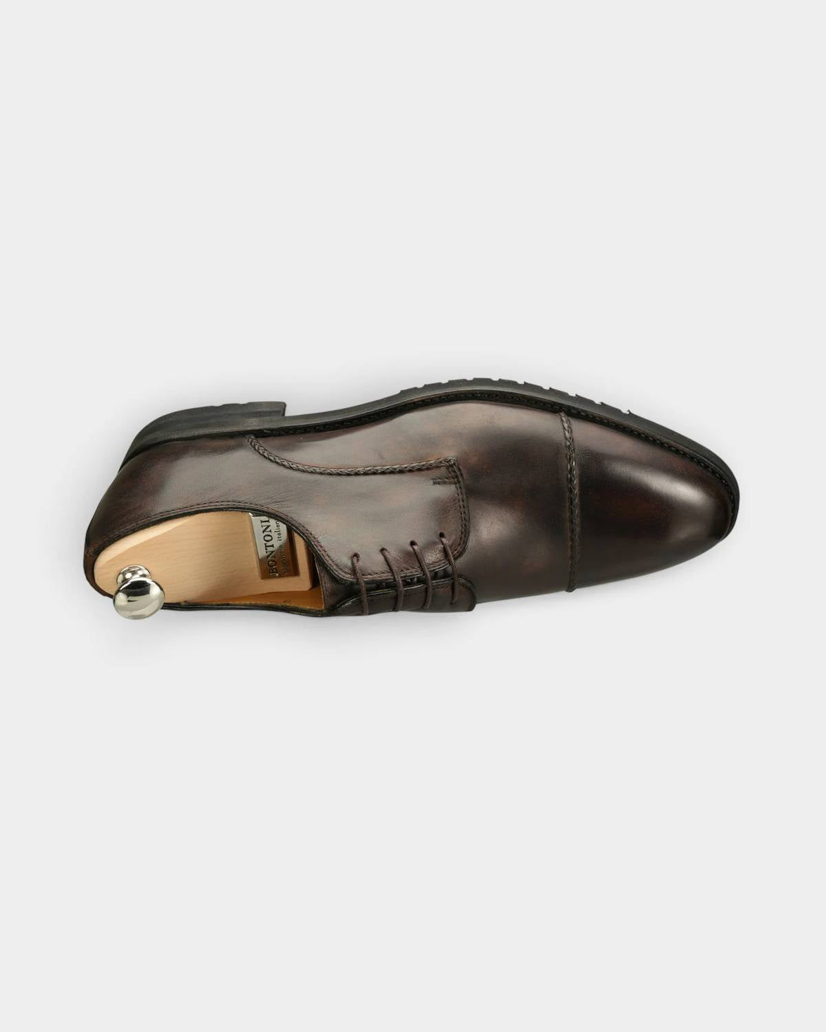 Bontoni - Men's Damore Cap Toe Vibram Flex Derby Shoes