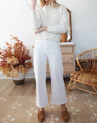 Marea - Cable Knit Cashmere Top