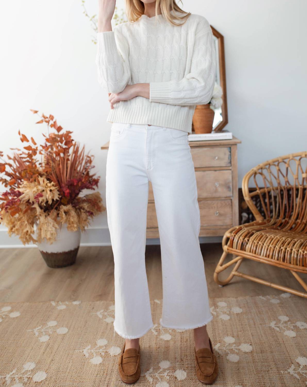 Marea - Cable Knit Cashmere Top