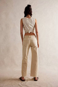 Free People - Women's Risk Taker Mid Rise Straight Jeans