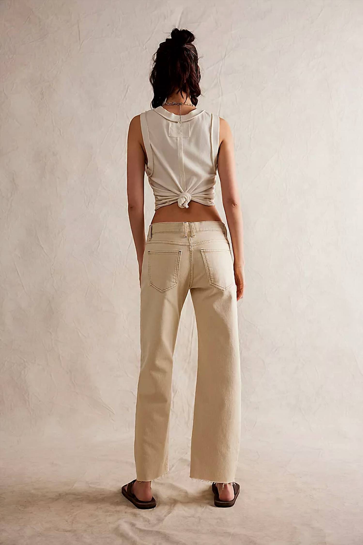 Free People - Women's Risk Taker Mid Rise Straight Jeans