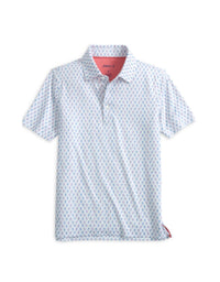 Johnnie-O - Boys Cleo Junior Printed Jersey Performance Polo Shirt