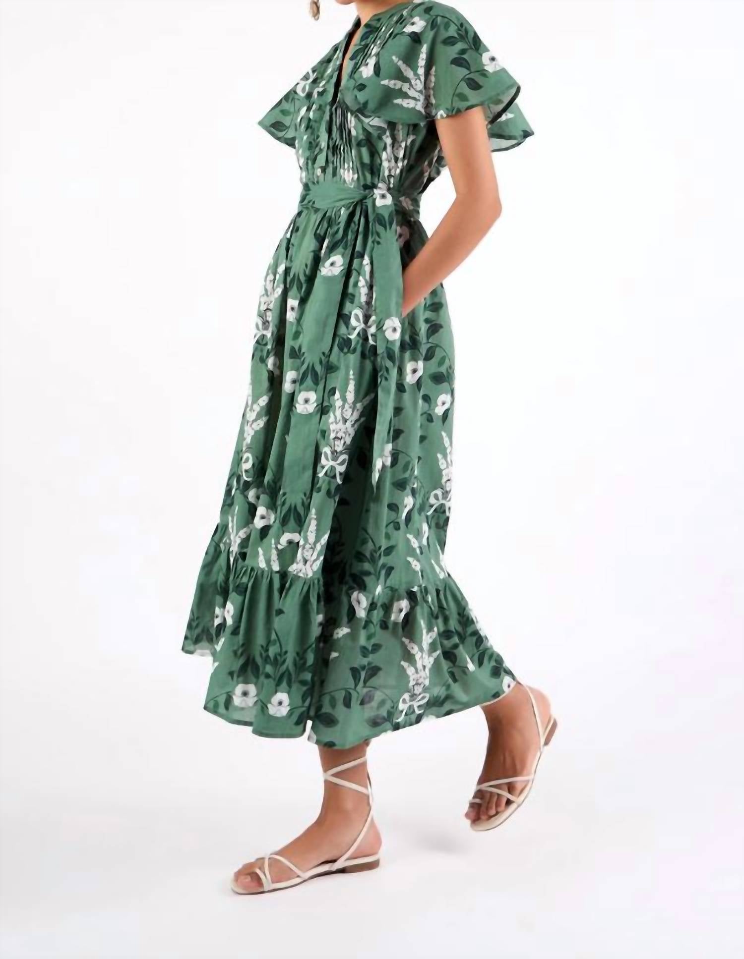 BEYOND by Vera Leni Dress in lavender moss - women's dress - alternate view