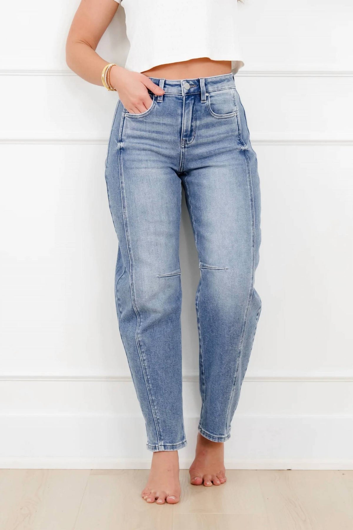 Risen - Midtown Muse Barrel Jeans