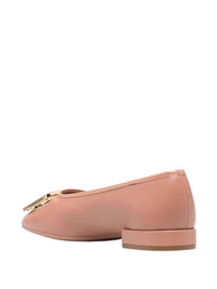 Salvatore Ferragamo - Women's Embossed-logo Plaque Ballerina Shoes