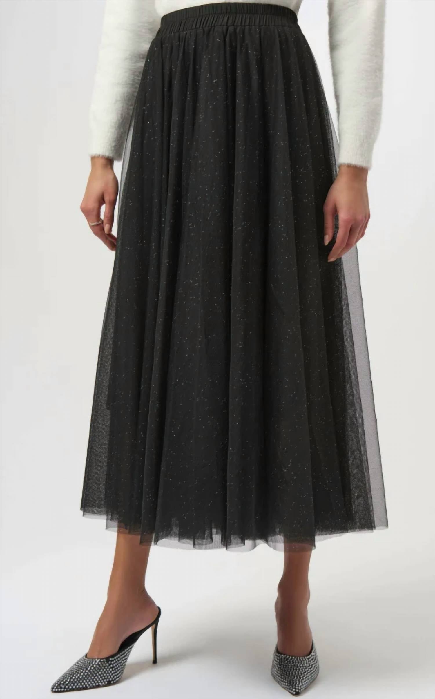 Joseph Ribkoff - Tulle Flared Skirt