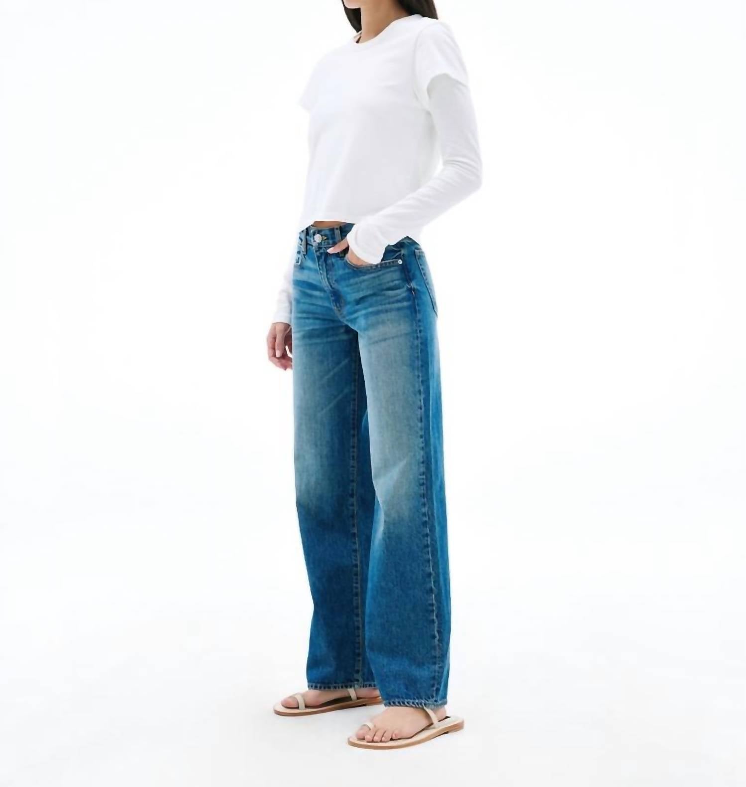 SLVRLAKE Jazmine Mid-rise Jeans in troubled mind - women's jeans - alternate view