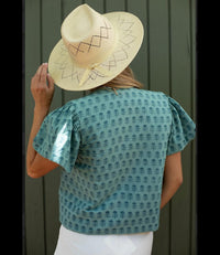 Exvoto - Darby Reversible Embroidery Linen Vest