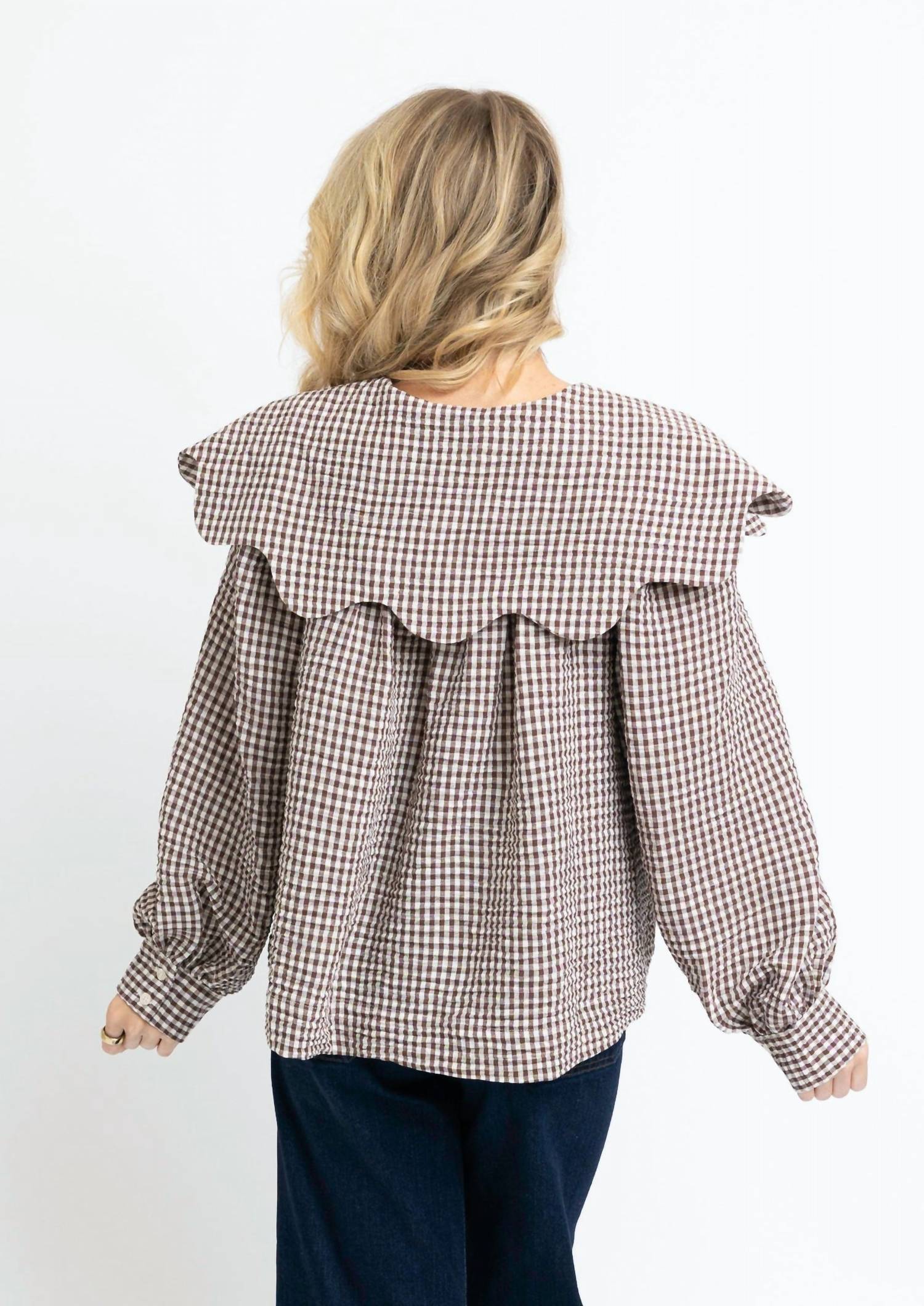 Karlie - Haven Gingham Poplin Top