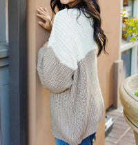 Ee:Some - Carly Color Block Open Cardigan