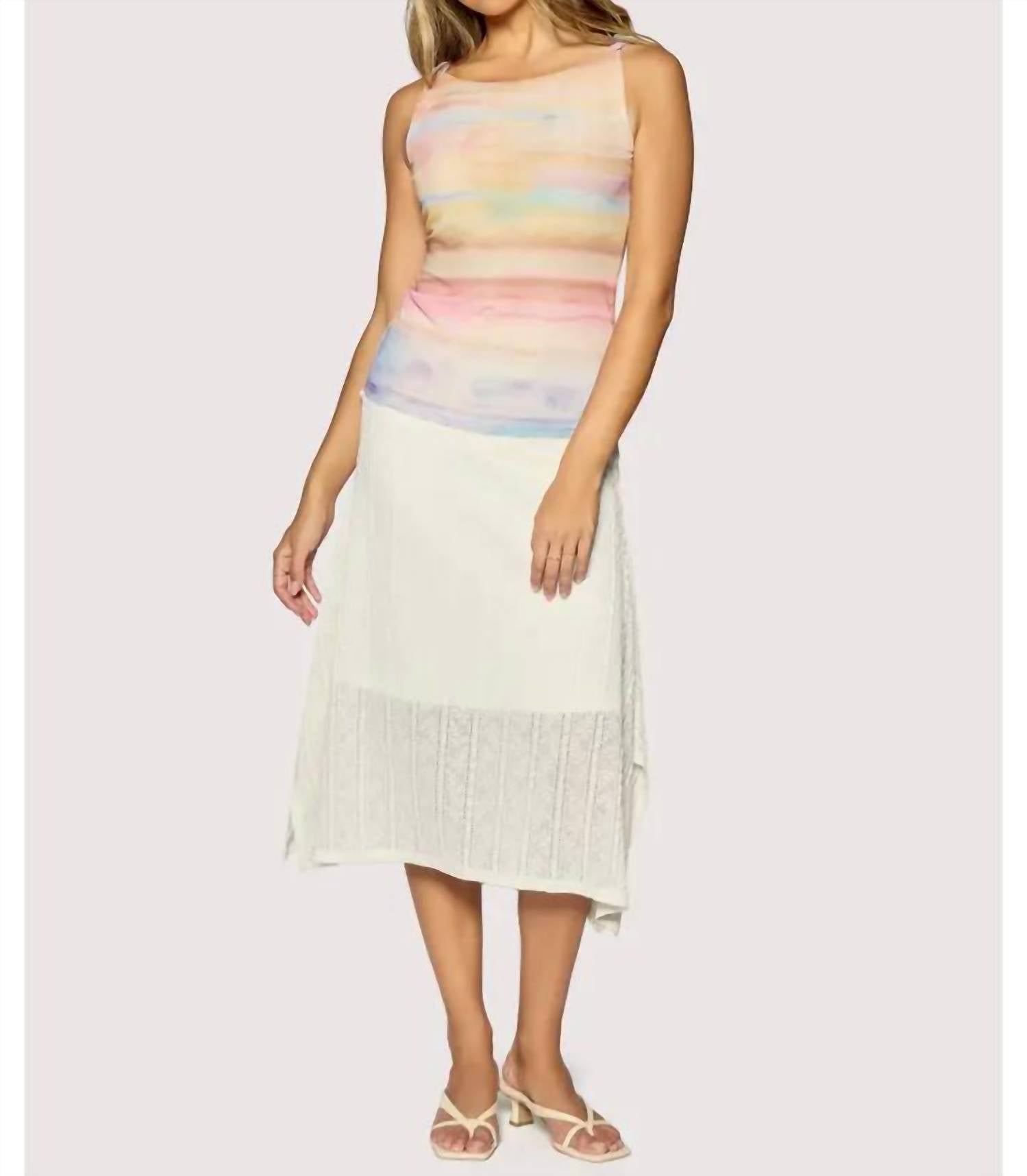 Lost + Wander - Sunset Promenade Mesh Top
