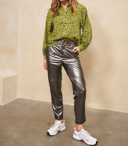 Esqualo - Metallic Pullup Trousers