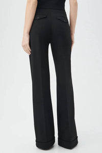 Trina Turk Cohen Wide Leg Pant in black - women's pants - detail view