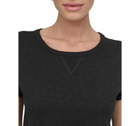Dkny - V-inset Roll-sleeve T-shirt