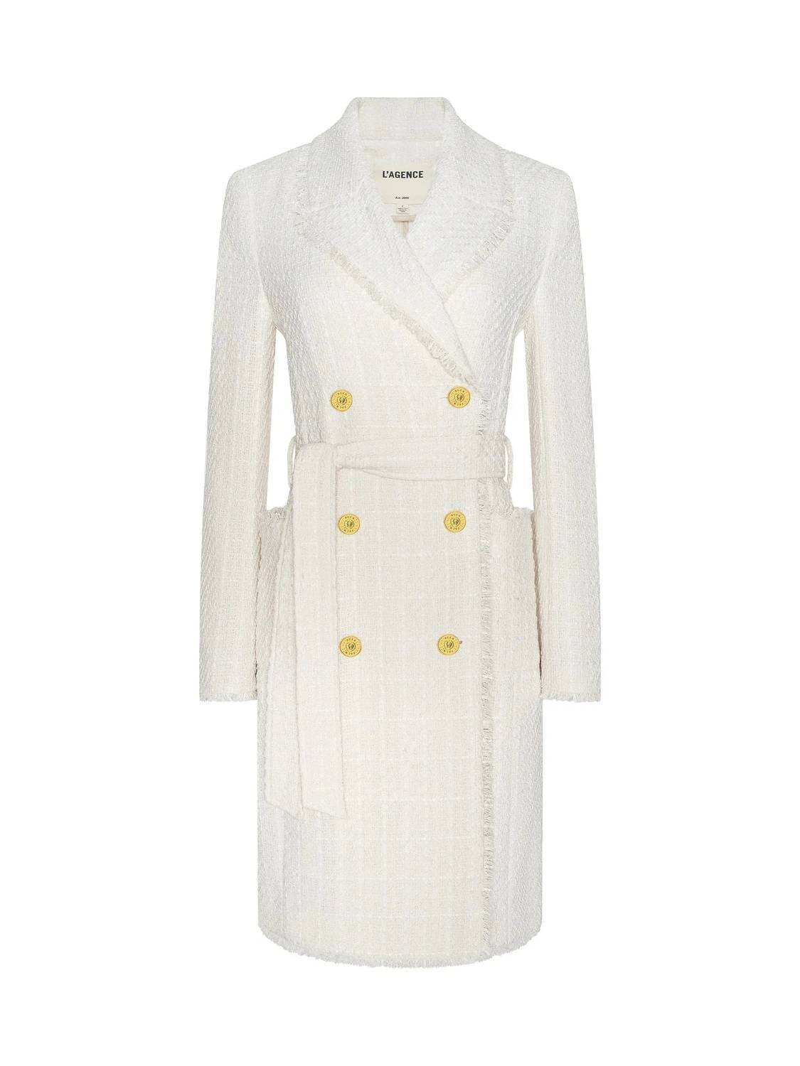 L'Agence - Cooper Unlined Tweed Coat