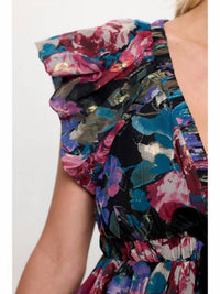 Meet Me In Santorini - Bow Floral Mini Dress