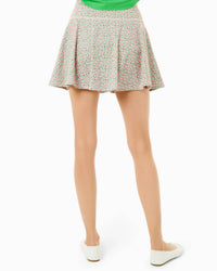 ADDISON BAY Smooth Sport Circle Skort in bubblegum floral trellis - women's shorts - view 6