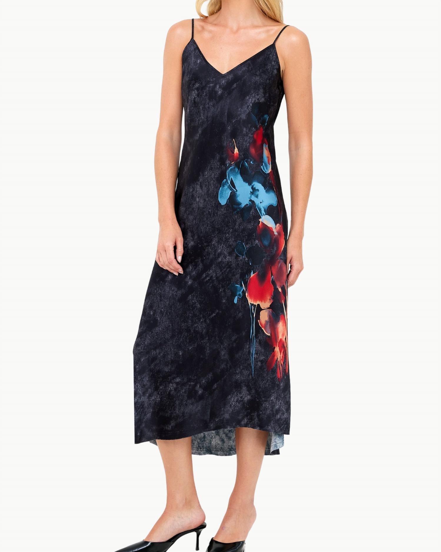 Go By Go Silk - Go Slip Printed Midi Dress