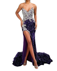 Portia&Scarlett - STRAPLESS VELVET DRESS