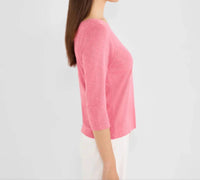Nic + Zoe - Ballet Boatneck 3/4 Sleeve Tee