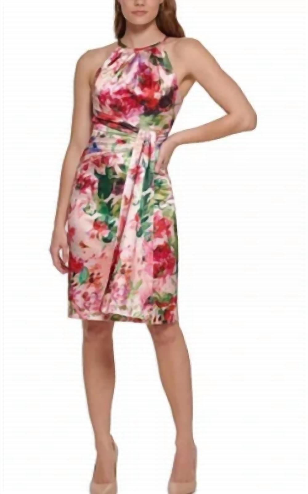 Eliza J - Women's Floral Halter Dress