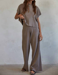 By Together - Ribbed Wide Leg Pants